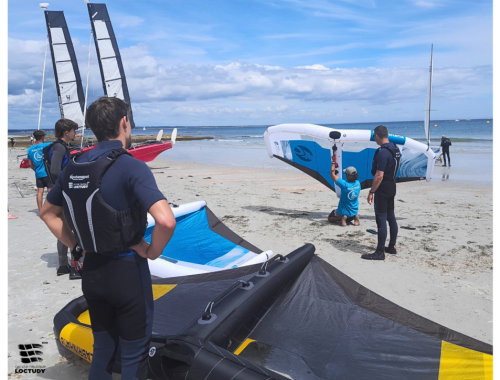 CNLoctudy - cours de Wing foil sur la plage - @yvan
